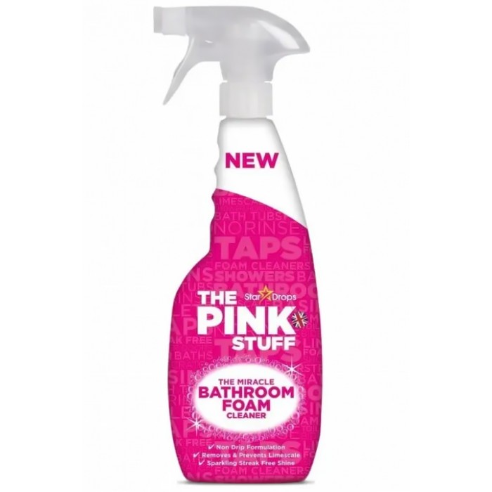 Спрей-пена для чистки ванной комнаты The Pink Stuff, 750 мл - 